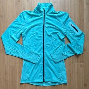 Icebreaker Women's Aqua Light Blue Merino Wool Activewear Jacket Size XS